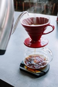 adding water - the most crucial step in using pour over coffee maker